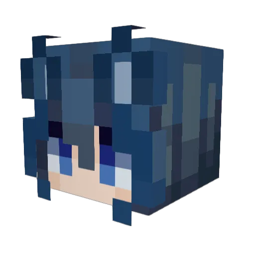 Cera01 Minecraft avatar head, 3D render