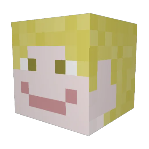 Ceraith Minecraft avatar head, 3D render