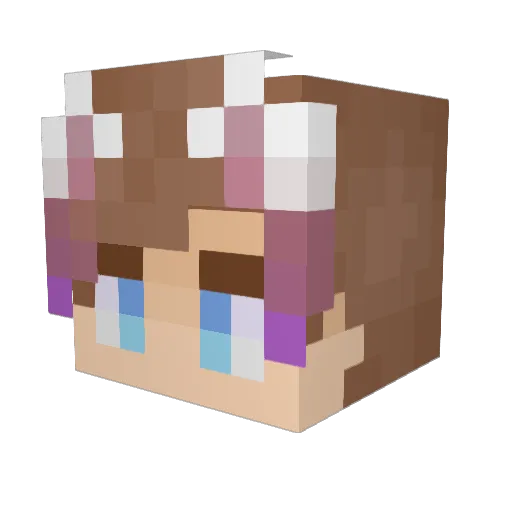 CeralisUS Minecraft avatar head, 3D render