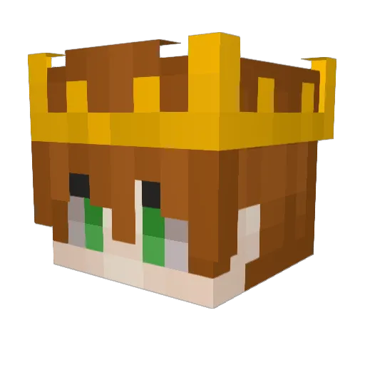 Cerb3russ Minecraft avatar head, 3D render
