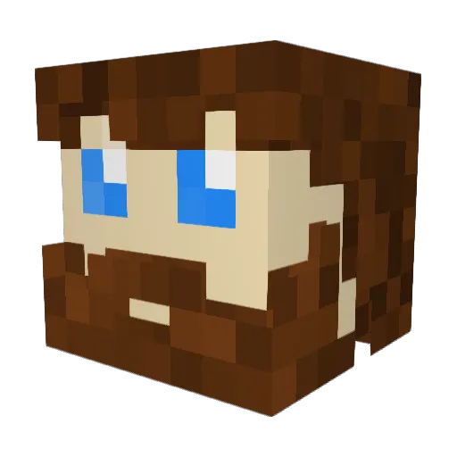 Cerberus275 Minecraft avatar head, 3D render