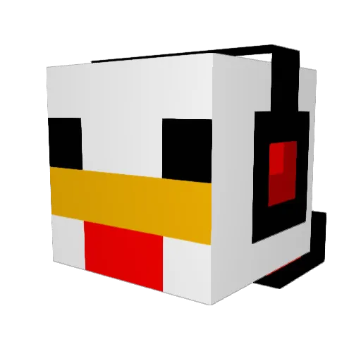 Cerberus6987 Minecraft avatar head, 3D render