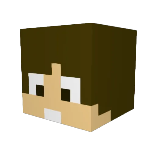 CerberusXIV Minecraft avatar head, 3D render