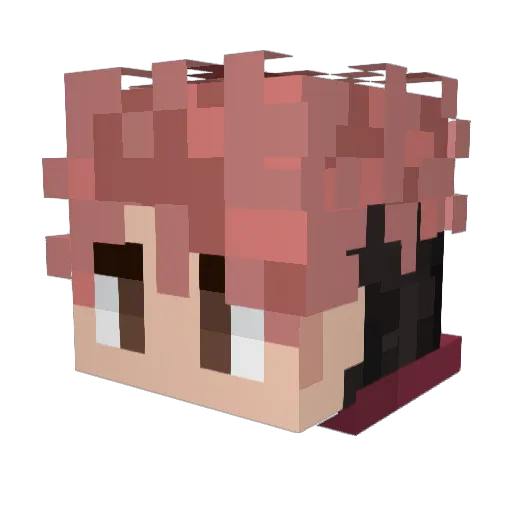 CerberusXVIII Minecraft avatar head, 3D render