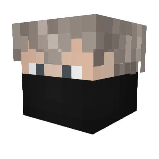 CereVM Minecraft avatar head, 3D render