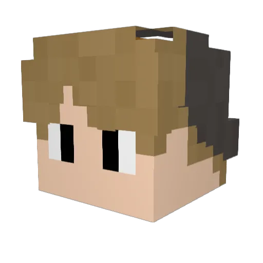 Cereal4Lunch Minecraft avatar head, 3D render
