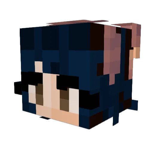 CerealAddiction Minecraft avatar head, 3D render