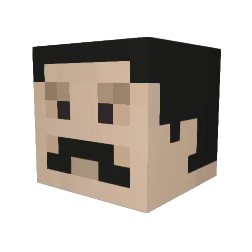 CerebralMonkey Minecraft avatar head, 3D render