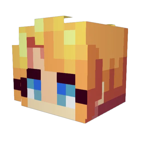 Cered00 Minecraft avatar head, 3D render