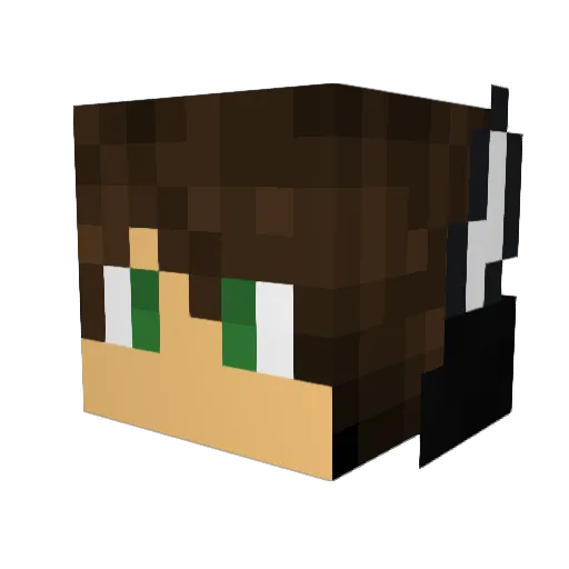 Ceredathrus Minecraft avatar head, 3D render