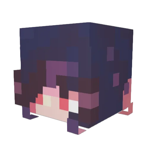 Cerenee Minecraft avatar head, 3D render