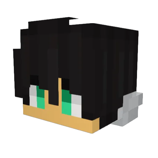 Cerenory Minecraft avatar head, 3D render