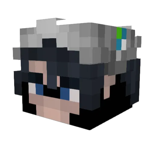Cererium Minecraft avatar head, 3D render
