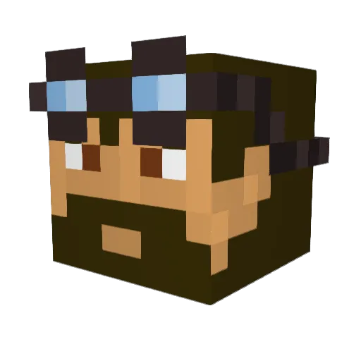 Ceres121 Minecraft avatar head, 3D render