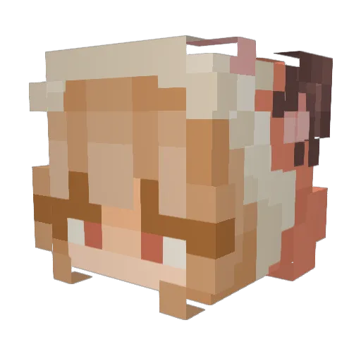 CeresFauna__ Minecraft avatar head, 3D render