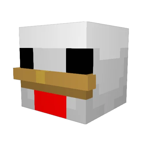 Ceresmonkey Minecraft avatar head, 3D render