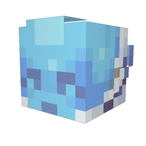 CerezaCraft Minecraft avatar head, 3D render