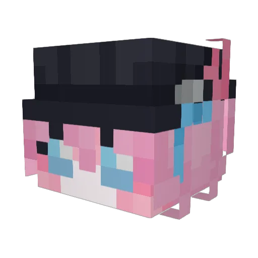 CerfTheAngel Minecraft avatar head, 3D render