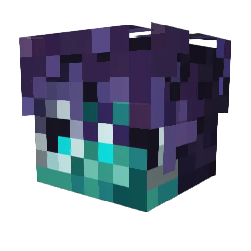 Cerifion Minecraft avatar head, 3D render