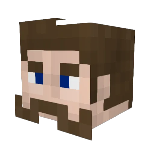 Ceriouslee Minecraft avatar head, 3D render