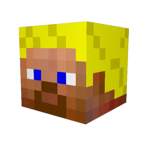 Ceriox Minecraft avatar head, 3D render