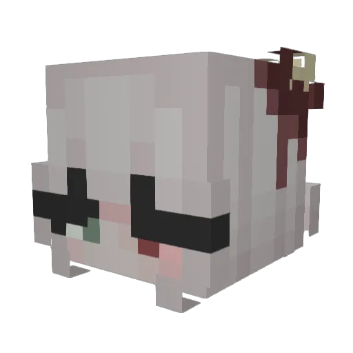 Ceriseplayz Minecraft avatar head, 3D render