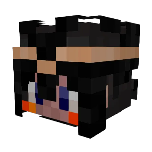 Cerisev Minecraft avatar head, 3D render
