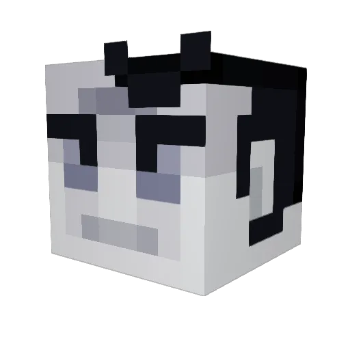 Cerish Minecraft avatar head, 3D render