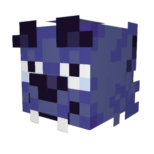 Cerisis Minecraft avatar head, 3D render