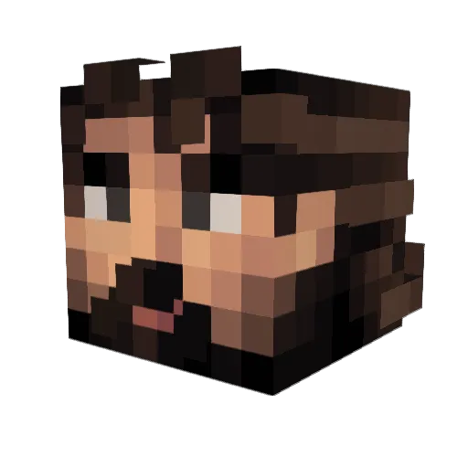Ceritos_Nixa Minecraft avatar head, 3D render