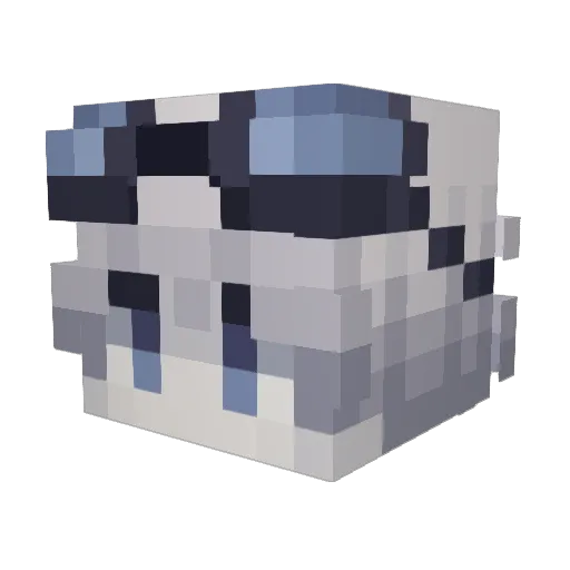 Cerneas Minecraft avatar head, 3D render