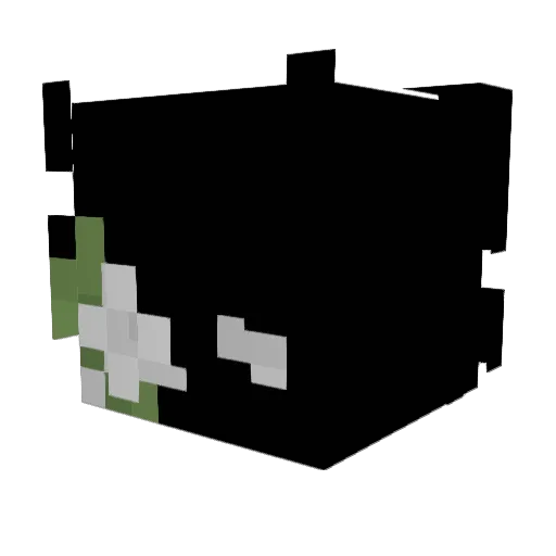 Cerovex Minecraft avatar head, 3D render