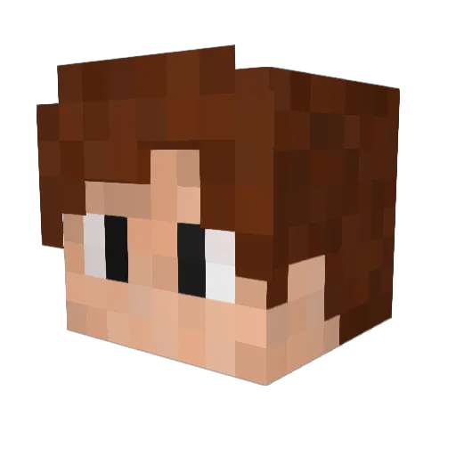 Cerqueira__ Minecraft avatar head, 3D render