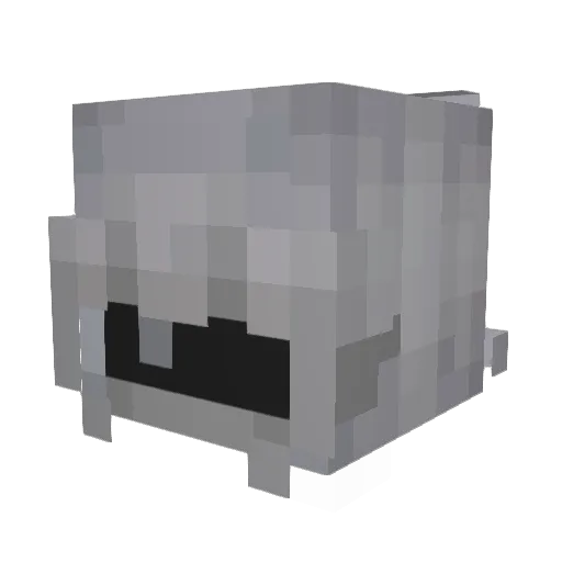 Cerridwen_Live Minecraft avatar head, 3D render