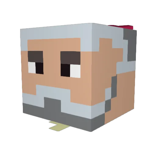CertainMC Minecraft avatar head, 3D render