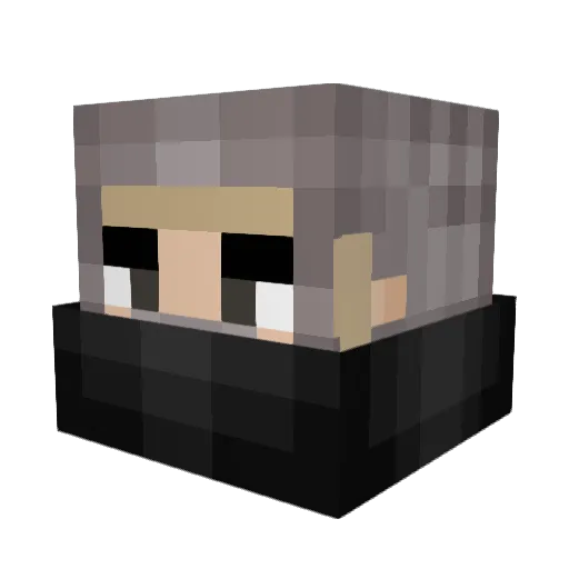 Certes00 Minecraft avatar head, 3D render