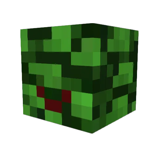 Certeto Minecraft avatar head, 3D render