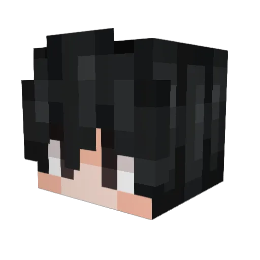 Cervello Minecraft avatar head, 3D render
