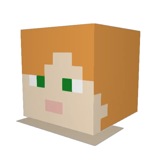 Cervelo_S5 Minecraft avatar head, 3D render