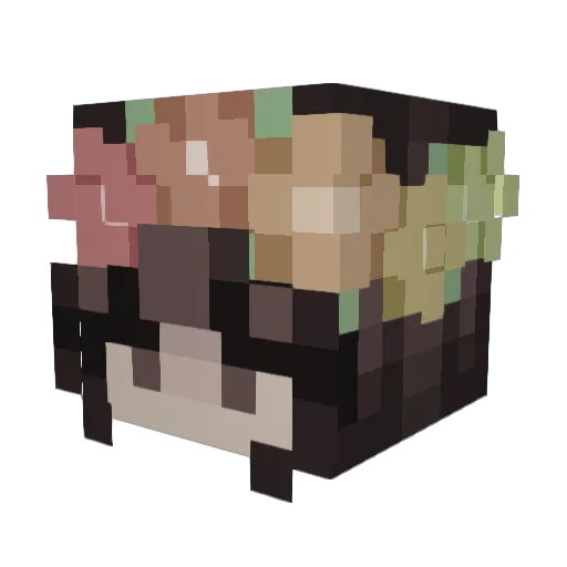 Cerxei Minecraft avatar head, 3D render
