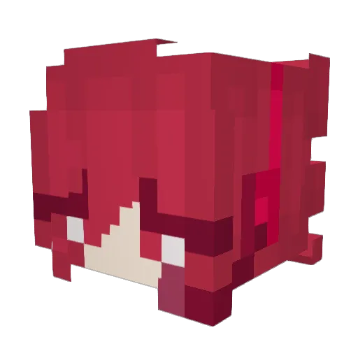 Ces4rPr02853 Minecraft avatar head, 3D render