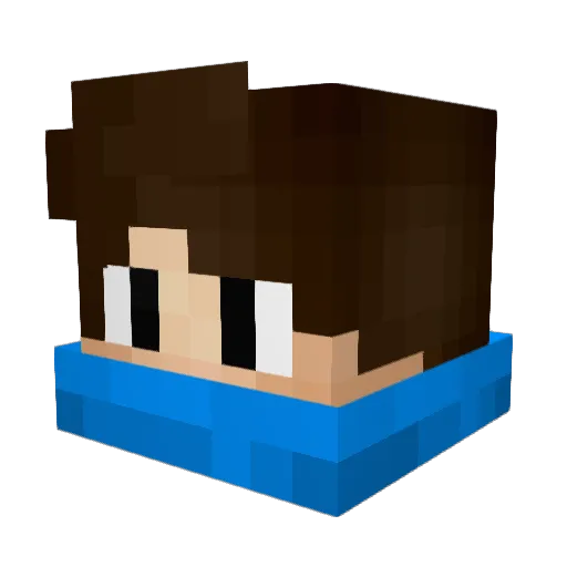 Cesar6969 Minecraft avatar head, 3D render
