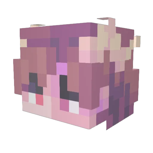 CesarBelgae Minecraft avatar head, 3D render