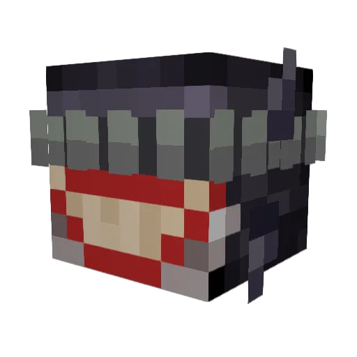 CesarOz Minecraft avatar head, 3D render