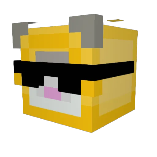 CesarThePlayboy Minecraft avatar head, 3D render