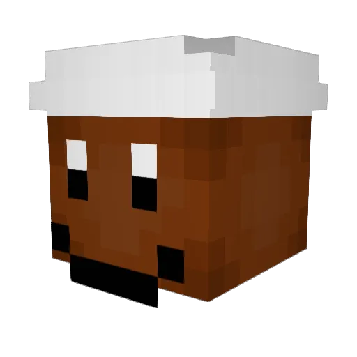 CesareG Minecraft avatar head, 3D render