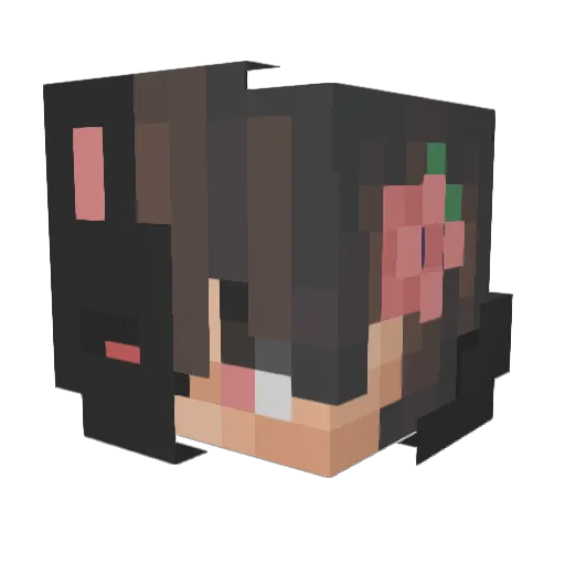 Cesareev Minecraft avatar head, 3D render
