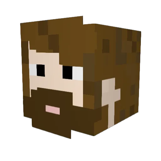 Cesaricus Minecraft avatar head, 3D render