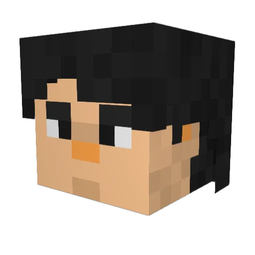 Cesarinno_exe Minecraft avatar head, 3D render