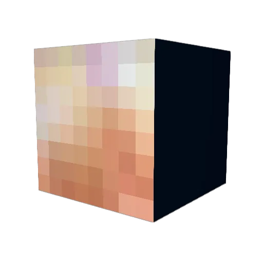 Cesarmcga Minecraft avatar head, 3D render